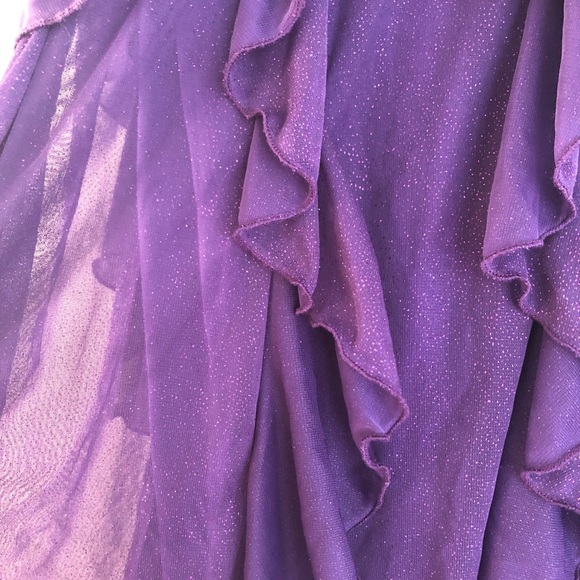 Girls purple sparkly dress - Picture 3 of 5